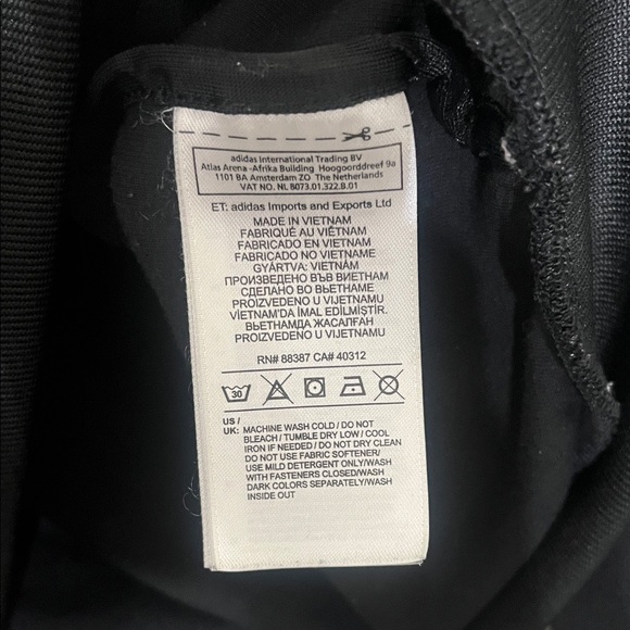 adidas Originals Black and White track Jacket - Picture 3 of 6